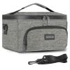 DEEGO Smell Proof Bag,Portable Smell Proof Box&Case, Compact Stash Box Odorless Travel Organizer Bag with Detachable Shoulder Strap Removable Dividers Gifts for Men view 1