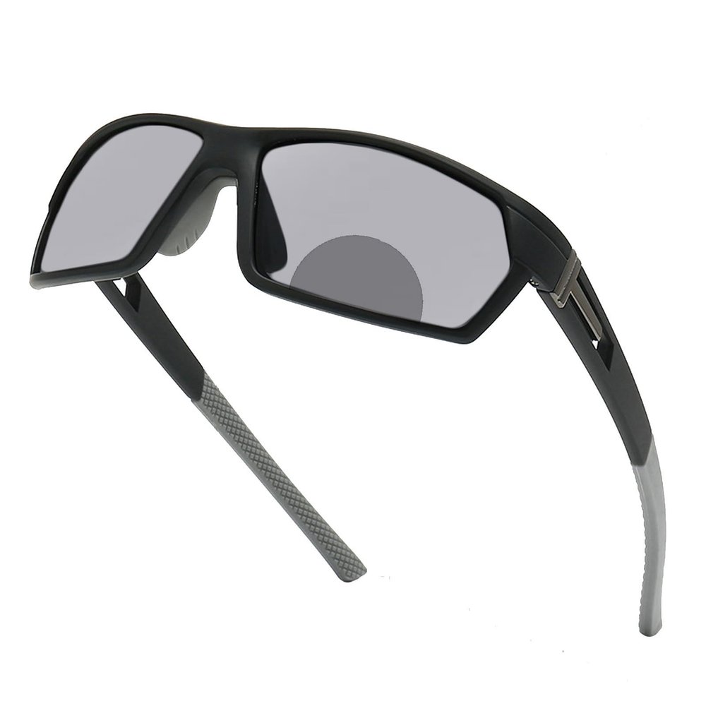 willochra Transition Photochromic Bifocal Reading Glasses for Men Women Outdoor Sports Presbyopia Sunglasses reader F28 (BLACK, 4, x)