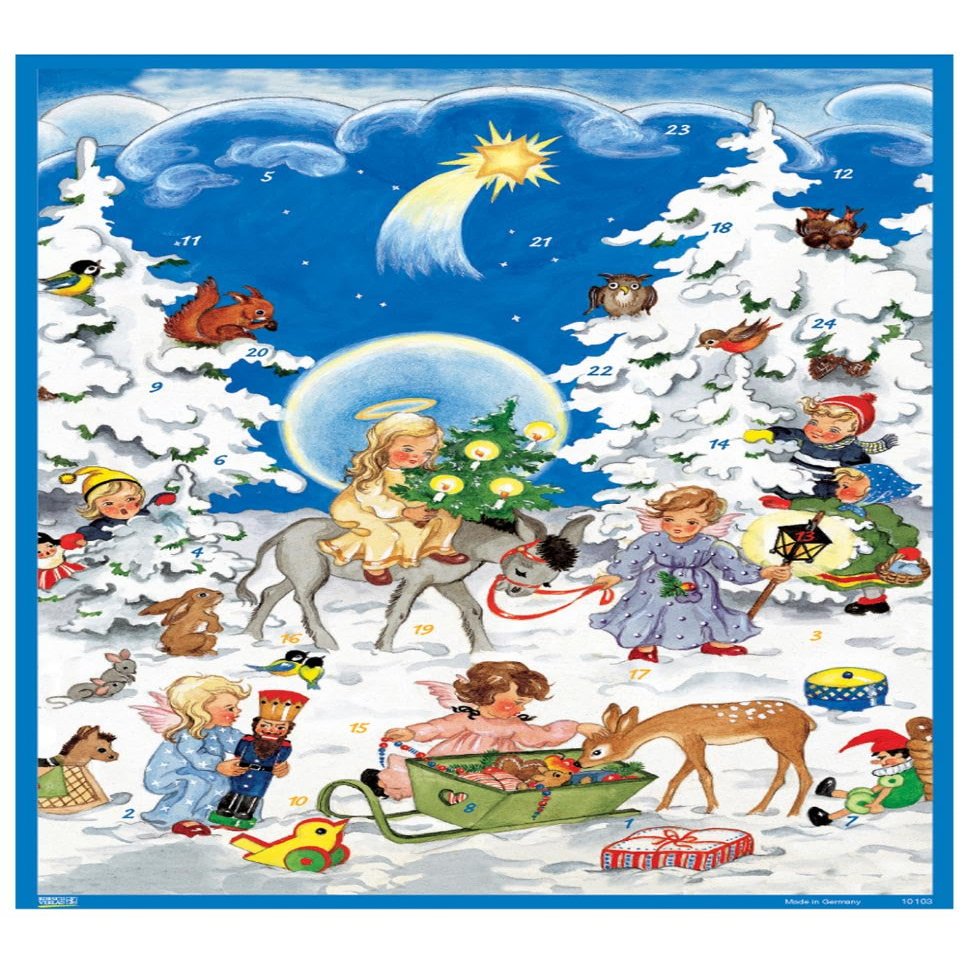 10103 - Calendar - Angels with Children - 11.5"H x 8"W x .1"D