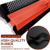 Shower Squeegee Window Squeegee Cleaner for Shower Doors Glass, 2 in 1 Window Cleaning Tool Window Scrubber Handheld Squeegee for Car Windshield with Sponge and Rubber Squeegee, Red view 3
