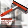 Shower Squeegee Window Squeegee Cleaner for Shower Doors Glass, 2 in 1 Window Cleaning Tool Window Scrubber Handheld Squeegee for Car Windshield with Sponge and Rubber Squeegee, Red view 4