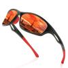 willochra rectangular Full lens Polarized Reading Sunglasses for Men Driving Running Sports Reader UV Protection F28 (black, 4, x) view 1