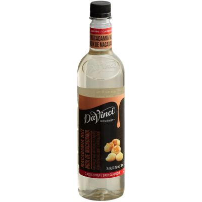 Gourmet Classic Macadamia Nut Flavoring Syrup 750 mL WS-711SYP4MCNUT-NPF