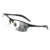 Cycling Transition Photochromic Bifocal Reading Glasses for Mens and Womens black Square Sports Sunglasses Readers F28 (BLACK, 2.5, x) view 1