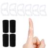 10Pcs Clear Oval Finger Splints & Sleeves Kit, 6 Graduated Trigger Finger Splint & 4 Finger Sleeves for Trigger/Mallet/Arthritis/Straightening, Finger Brace Support for Thumb/Middle/Ring/Index/Pinky(Size 1,2,3,4,5,6) view 1