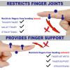 10Pcs Clear Oval Finger Splints & Sleeves Kit, 6 Graduated Trigger Finger Splint & 4 Finger Sleeves for Trigger/Mallet/Arthritis/Straightening, Finger Brace Support for Thumb/Middle/Ring/Index/Pinky(Size 1,2,3,4,5,6) view 3