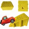 ZYXQQJ Wheelchair Ramps for Doorways 4" 5" 6" Rise Threshold Ramp Rubber Entry Ramp for Steps, Garage, Sidewalk, Shed Bike Ramp(Yellow,25 * 27 * 13cm/10 * 11 * 5in) view 1
