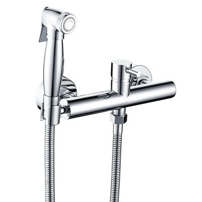 FDAVDNMG HandheldSprayer Hot and Cold Water Supercharge Cloth Diaper Sprayer Brass ChromeSprayer for Toilet Temperature Control HandheldSprayer for Toilet Punch-Free