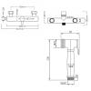 FDAVDNMG HandheldSprayer Hot and Cold Water Supercharge Cloth Diaper Sprayer Brass ChromeSprayer for Toilet Temperature Control HandheldSprayer for Toilet Punch-Free view 2