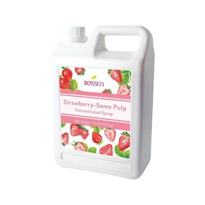 Strawberry Concentrated Syrup with Some Pulp 64 fl. oz. WS-535SYPSTRBRY-NPF