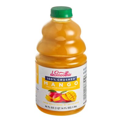 100% Crushed Mango Fruit Smoothie Mix 46 fl. oz. WS-103DR100MANG-NPF