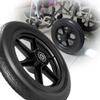 1 Pair 12inch Wheelchair Wheels, Wheelchair Rear Wheels, Manual Wheelchair Accessory, Model 12 x 2, Wheelchair Caster Accessory, Bearing 1/2" view 2