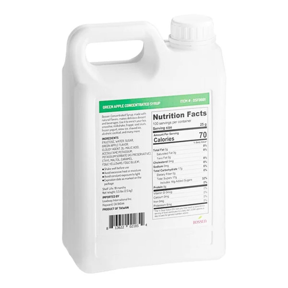 Green Apple Concentrated Syrup 64 fl. oz. WS-535SYPGAPPLE-NPF