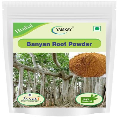 Yamkay Natural Banyan Root Powder | Indian Banyan Root | Ficus Indica | 100% Natural (700 GM, Banyan Root Powder)