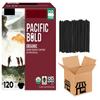 NineLife Basics Kirklan'd Signatur'e Pacific Bold Organic Dark Roast Coffee K' Cups - 120 Count Value Box Coffee Pods Single Serve With KLJ Stirrers view 1