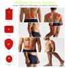20 Pack TENS Unit Electrode Pads + 1/4 Wire Cable Combination Set. Reusable Premium Hydrogel Self-Adhesive Replacement Pads, Compatible with Belifu, AVCOO, NURSAL, TENS 7000, AUVON, Neocarbon (red) view 2