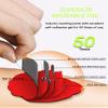 20 Pack TENS Unit Electrode Pads + 1/4 Wire Cable Combination Set. Reusable Premium Hydrogel Self-Adhesive Replacement Pads, Compatible with Belifu, AVCOO, NURSAL, TENS 7000, AUVON, Neocarbon (red) view 4