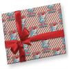 Giftini Funny Shark Wrapping Paper, Kids Xmas Holiday Wrapping Paper, All I Want for Christmas (Red, 12 foot x 30 inch roll) view 3