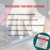 Redi-Medic 4 x 4 Sterile HydroGel Burn Bandages for Minor Burns; Add to Your First Aid Kit; Burn Dressing for Sunburn, Scalds & Emergencies, (2 Burn Pads) view 4