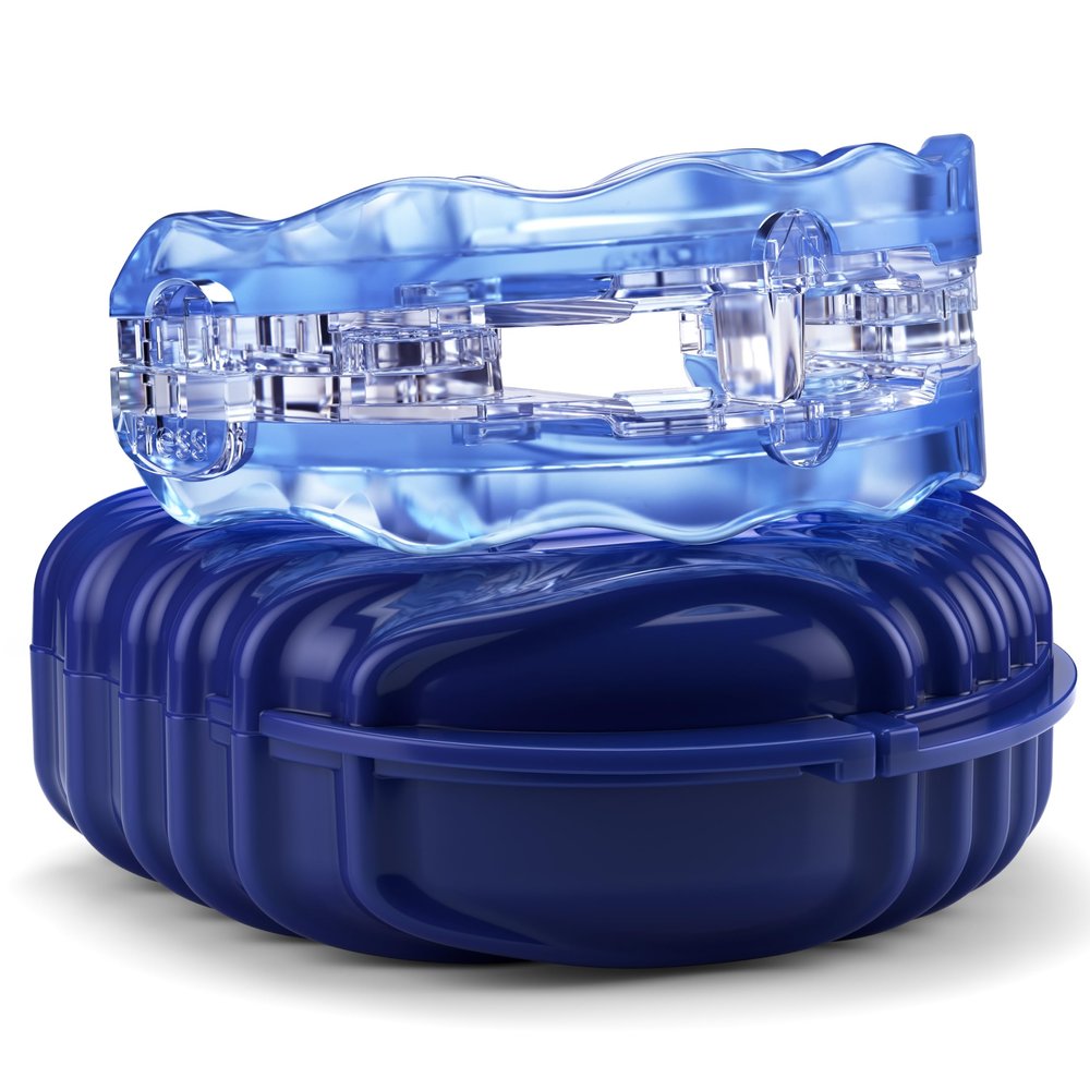 SilentZPro (BlueTech) USA Designed & FDA-Cleared Anti Snoring Mouthguard Fully Adjustable Anti Snore Mouthpiece with Patented Design for a Silent Night`s Sleep, Medium