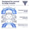 SilentZPro (BlueTech) USA Designed & FDA-Cleared Anti Snoring Mouthguard  Fully Adjustable Anti Snore Mouthpiece with Patented Design for a Silent Night`s Sleep, Medium view 4