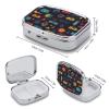 Game Video Gaming Pattern Pill Box Cute Square Pill Case Portable Medicine Tablet Vitamin Holder Organizer for Purse Pocket view 2