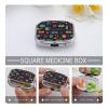 Game Video Gaming Pattern Pill Box Cute Square Pill Case Portable Medicine Tablet Vitamin Holder Organizer for Purse Pocket view 4