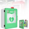 AED Defibrillator Storage Cabinet, Wall-Mounted Storage Box First Aid Cabinet with Alarm System and Double Switch Control, Partition Position Adjustable, Fits Most AED Models view 1