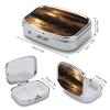 The Waves are Moving Pill Box Cute Square Pill Case Portable Medicine Tablet Vitamin Holder Organizer for Purse Pocket view 2