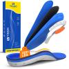 220+lbs Plantar Fasciitis High Arch Support Insoles Men Women-Orthotics Shoe Inserts Flat Feet Pain Relief,Work Sneakers Shoe Insoles -Standing All Day Heavy Duty Support,XS (M 5-6.5/WM 6-7.5) view 1