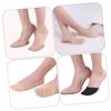 4 Pairs sole pad half palm sock cotton half socks foot pads toe diabetic shoes for women boat socks/4274 view 2