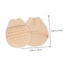 4 Pairs sole pad half palm sock cotton half socks foot pads toe diabetic shoes for women boat socks/4274 view 3