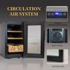 LMAOSS Electric Humidor, Electric Cigar Humidors with Heating and Cooling Quiet Control System Thermostatic Cooler Cabinet with Wood Shelves and Drawer for Men (4 Layers) view 3