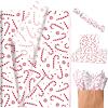 Bolsome 100 Sheets 20 * 14 Inches Candy Cane Tissue Paper for Gift Wrapping Red White Candy Candy Tissue Paper for Gift Bags for Birthday Party Winter Holidays Christmas Party DIY Craft view 1