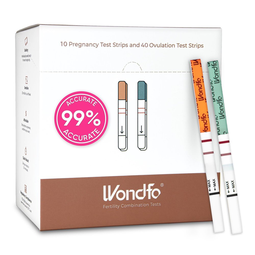 Pregnancy and Ovulation Test Strips Kit - Fertility Tracking and Family Planning - Early Detection Combo Kit for Home Use(40 LH + 10 HCG)
