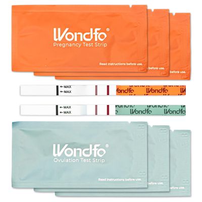 Pregnancy and Ovulation Test Strips Kit - Fertility Tracking and Family Planning - Early Detection Combo Kit for Home Use(20 LH + 5 HCG)