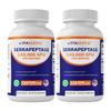 Vitamatic Serrapeptase 240,000 SPU Servings, 120 Delayed Released Capsules - Enteric Coated - Non-GMO- Made in The USA (120 Count (Pack of 2)) view 1