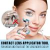 Contact Lens Applicator Tool, Eye Opener for Contact Lens Wearing, Travel Set Contact Lens Wearing Aid Tool with Contact Lens Case, Sucker+Tweezer with Soft Tip view 4