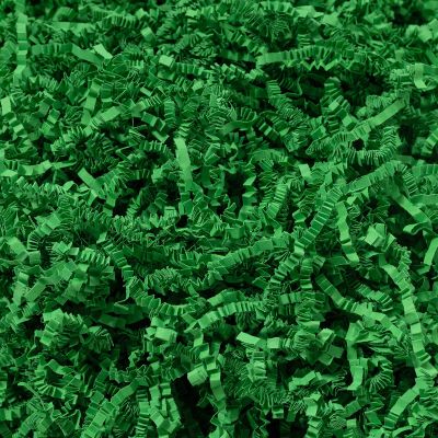 Wowxyz 1 LB Crinkle Cut Paper Shred Green Crinkle Shredded Paper for Gift Baskets - Gift Box Bag Filler - Confetti Stuffing for Birthday, Holiday Present Packaging Wrapping