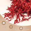 Wowxyz 2 LB Crinkle Cut Paper Shred Red Crinkle Shredded Paper - Gift Box Baskets Bag Filler - Confetti Stuffing for Birthday, Holiday Gift Packaging Wrapping view 2