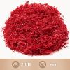 Wowxyz 2 LB Crinkle Cut Paper Shred Red Crinkle Shredded Paper - Gift Box Baskets Bag Filler - Confetti Stuffing for Birthday, Holiday Gift Packaging Wrapping view 4