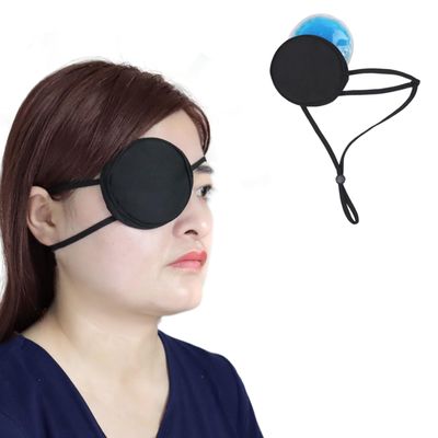 2 Pack Cooling Eye Patches for Puffy Eyes Eye Compress Ice Eye Patch Single Eye Mask Medical One Eye Cover Cold Hot Therapy Lazy Eyes After Surgery for Amblyopia Astigmatism