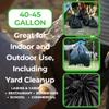 TP Plastic 42 Gallon Heavy Duty Contractor Trash Bags - 40'' x 46'', Tear-Resistant, Leak-Proof, 100 Count - Industrial Strength for Construction, Yard, and Commercial Use view 4