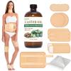 10 Pcs Organic Cotton Castor Oil Pack Wrap - Reusable Castor Oil Packs for Stomach, Neck, Knee, Foot, Women & Entire Body view 2
