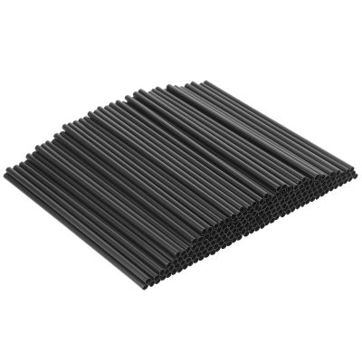 200 Pcs Black Plastic Straws Disposable Drinking Plastic Straws 5.1 Inch Coffee Stirrer Coffee Stir Sticks for Mixing Coffee Milk Cocktail Hot Water Cold Drinks Home Kitchen Bars Supplies