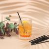 200 Pcs Black Plastic Straws Disposable Drinking Plastic Straws 5.1 Inch Coffee Stirrer Coffee Stir Sticks for Mixing Coffee Milk Cocktail Hot Water Cold Drinks Home Kitchen Bars Supplies view 4