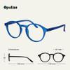 OPULIZE REY Reading Glasses for Women Men, Retro Round Frame with Spring Hinges, Matte Blue +3.00 (Pack of 1) view 2