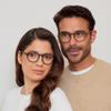 OPULIZE REY Reading Glasses for Women Men, Retro Round Frame with Spring Hinges, Matte Blue +3.00 (Pack of 1) view 3