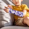 Luarisgur Camo Arm Cast Cover Purple Large Cast Covers Protector Removable and Washable Arm Wrist Elbow Cast Wound Scratcher Protector Sleeves for Arm view 3