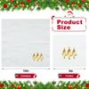 100 PCS Christmas Cocktail Napkins Christmas Gold Foil Paper Napkin Xmas Tree Disposable Napkins 3 Ply White and Gold Beverage Napkin for Xmas Holiday Kitchen Dinner Party Supplies, 5 x 5 Inch view 2
